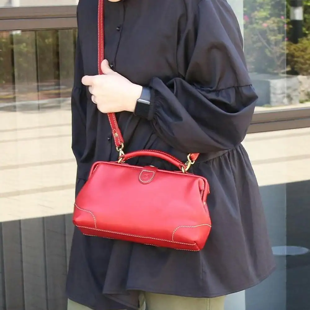 口枠ショルダーバッグ【福岡市内製造】＜レッド＞