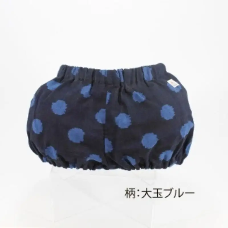 伝統工芸品“絣”を使った【ちょうちんブルマ】 《福岡市製造　by　TAKUMI Collection》【大玉ブルー】 タクミコレクション 匠コレクション TAKUMI Collection