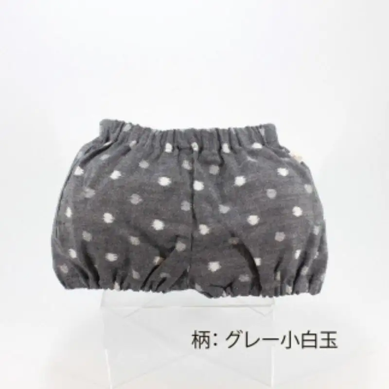 伝統工芸品“絣”を使った【ちょうちんブルマ】 《福岡市製造　by　TAKUMI Collection》【グレー小白玉】 タクミコレクション 匠コレクション TAKUMI Collection
