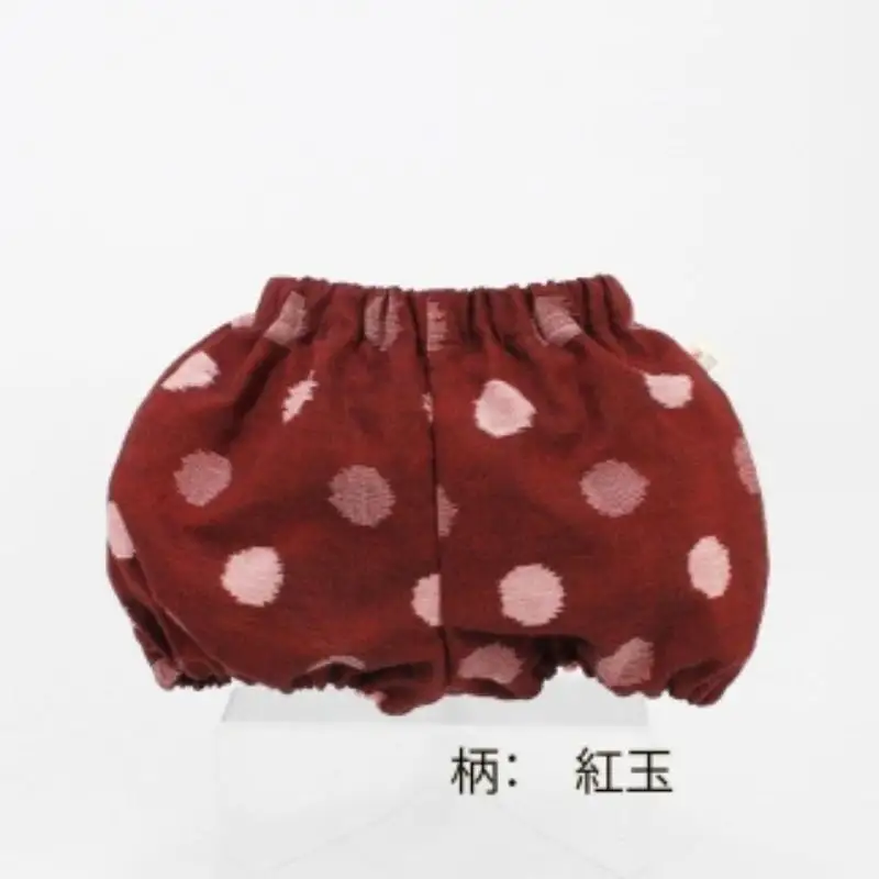 伝統工芸品“絣”を使った【ちょうちんブルマ】 《福岡市製造　by　TAKUMI Collection》【紅玉】 タクミコレクション 匠コレクション TAKUMI Collection