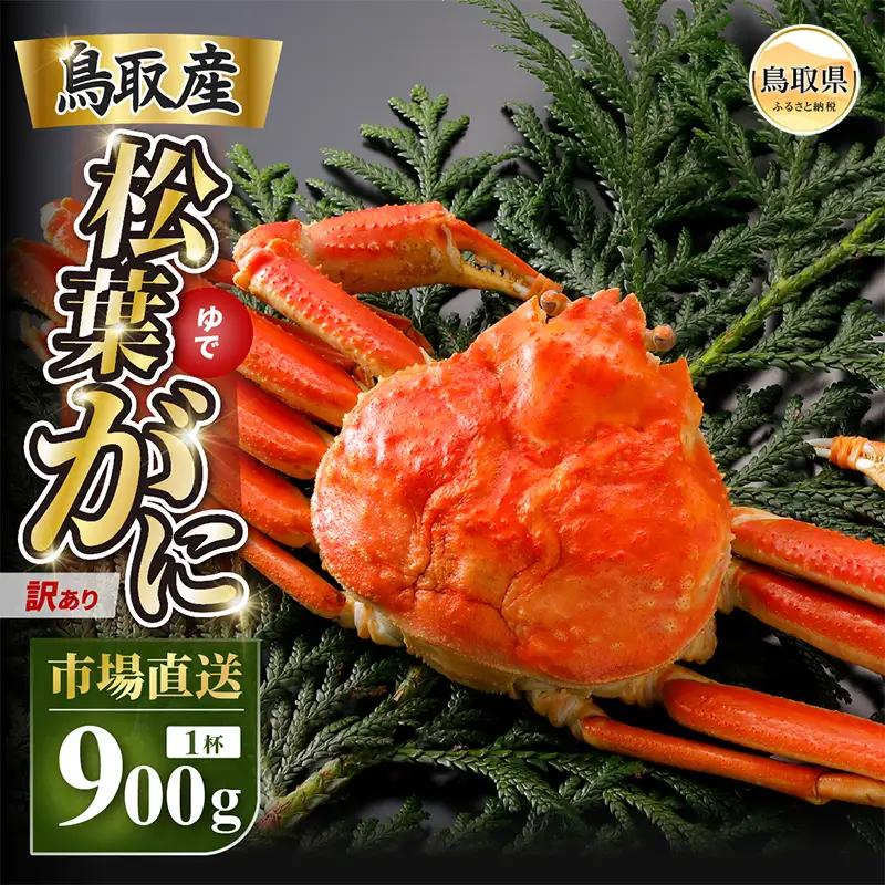 【2026年11月発送】特撰　松葉がに（茹）【訳あり】900g超の大きいサイズ　食べ応えあり　特大1杯【期間限定】_T2600462