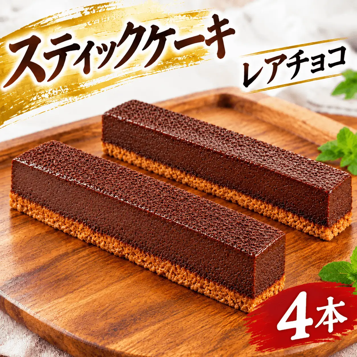 スティックケーキレアチョコ 4本 