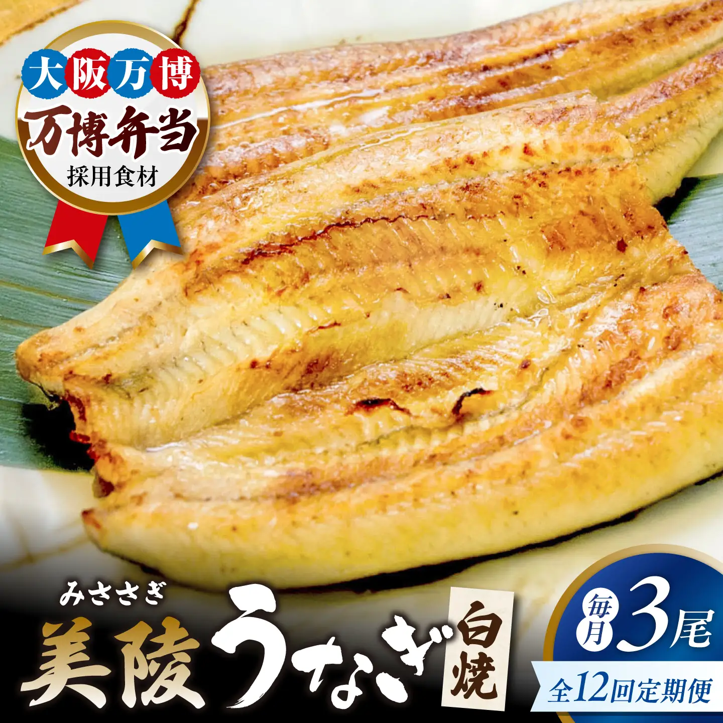 【全12回定期便】鰻 鰻の白焼 3尾/美陵鰻 鰻 うなぎ ウナギ 蒲焼 蒲焼き かば焼き かばやき 白焼き 白焼 しろやき しらやき 特大 肉厚 うな重 うな丼 ひつまぶし 惣菜 おかず タレ 山椒 国産 土用 丑の日 ギフト / 大阪府藤井寺市/Giverichホールディングス株式会社[BLAM050]
