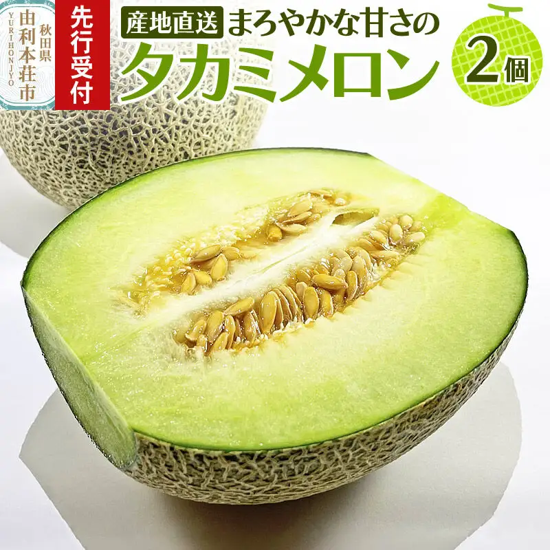 《先行受付》由利本荘産 メロン 2個