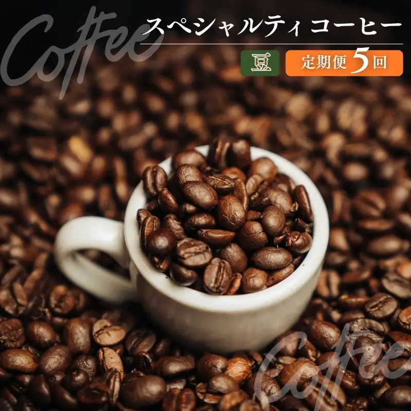 No.3361 椏久里珈琲スペシャルティコーヒー5ヶ月定期便【豆】