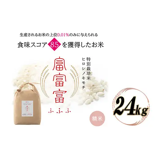 富山県ブランド米 富富富 精米 24kg ふふふ ブランド米 国産 米 お米 日本米 ギフト 贈り物 備蓄 防災 食品 陽咲玲 はるざれ F6T-1018