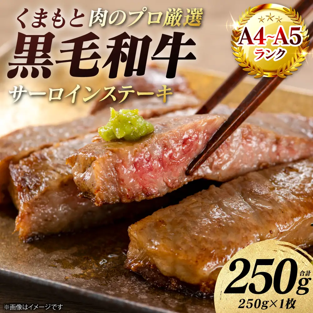 ステーキ くまもと黒毛和牛 サーロイン ステーキ 250g （250g×1枚） A4～A5ランク ステーキ