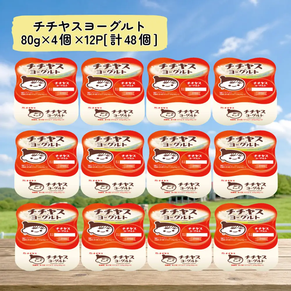 チチヤスヨーグルト80g×4個×12P