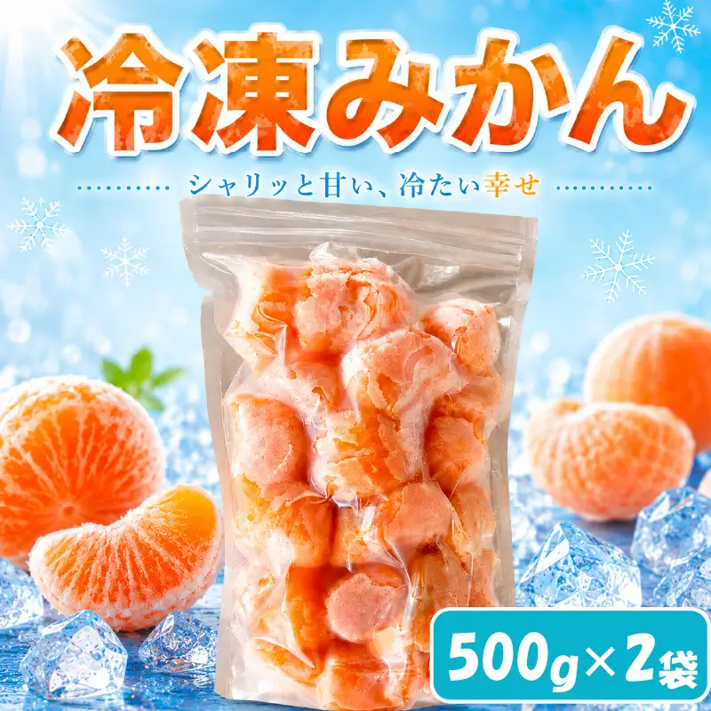 冷凍みかん 2袋 (500g×2袋) 冷凍みかん 愛媛【TKD002】