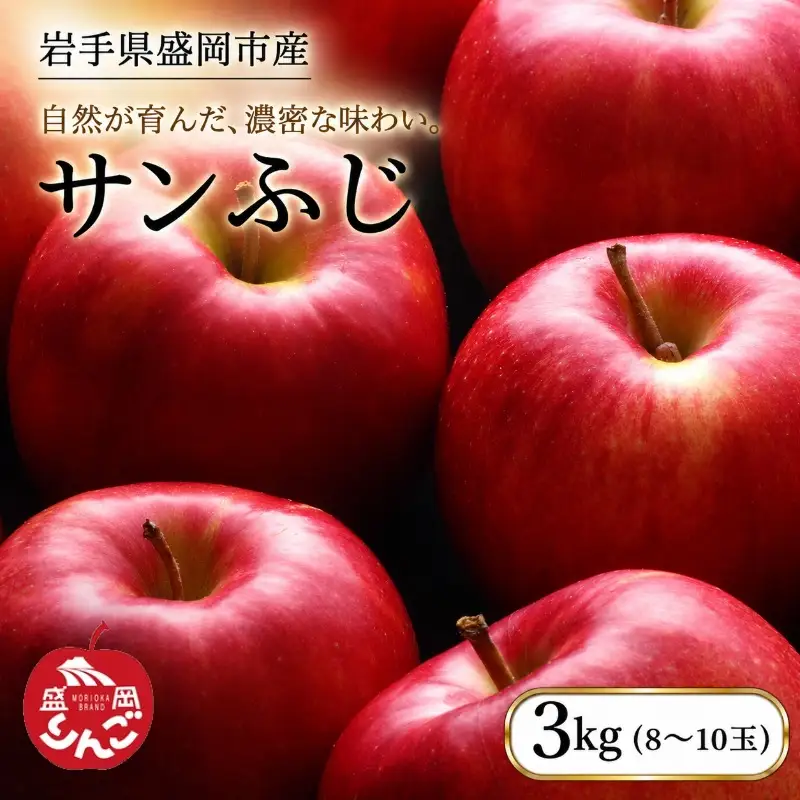 【先行予約】サンふじ 完熟 りんご 3kg 12月発送 朝島観光りんご園 asashima006