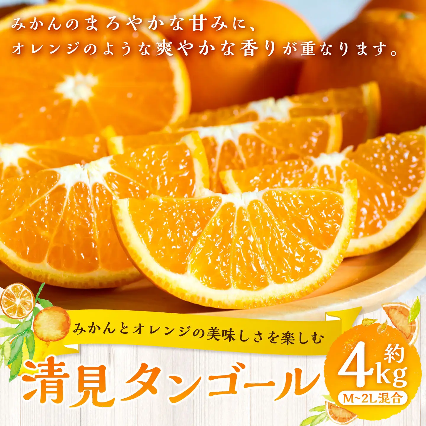 【 みかんとオレンジの美味しさを楽しむ 】 清見タンゴール 約4kg みかん ミカン オレンジ 柑橘 柑橘類 柑橘系 くだもの 果物 フルーツ 果実 果汁 果肉 国産 愛媛県産 【 2027年2月下旬～5月上旬発送予定 】 ( 1063 )
