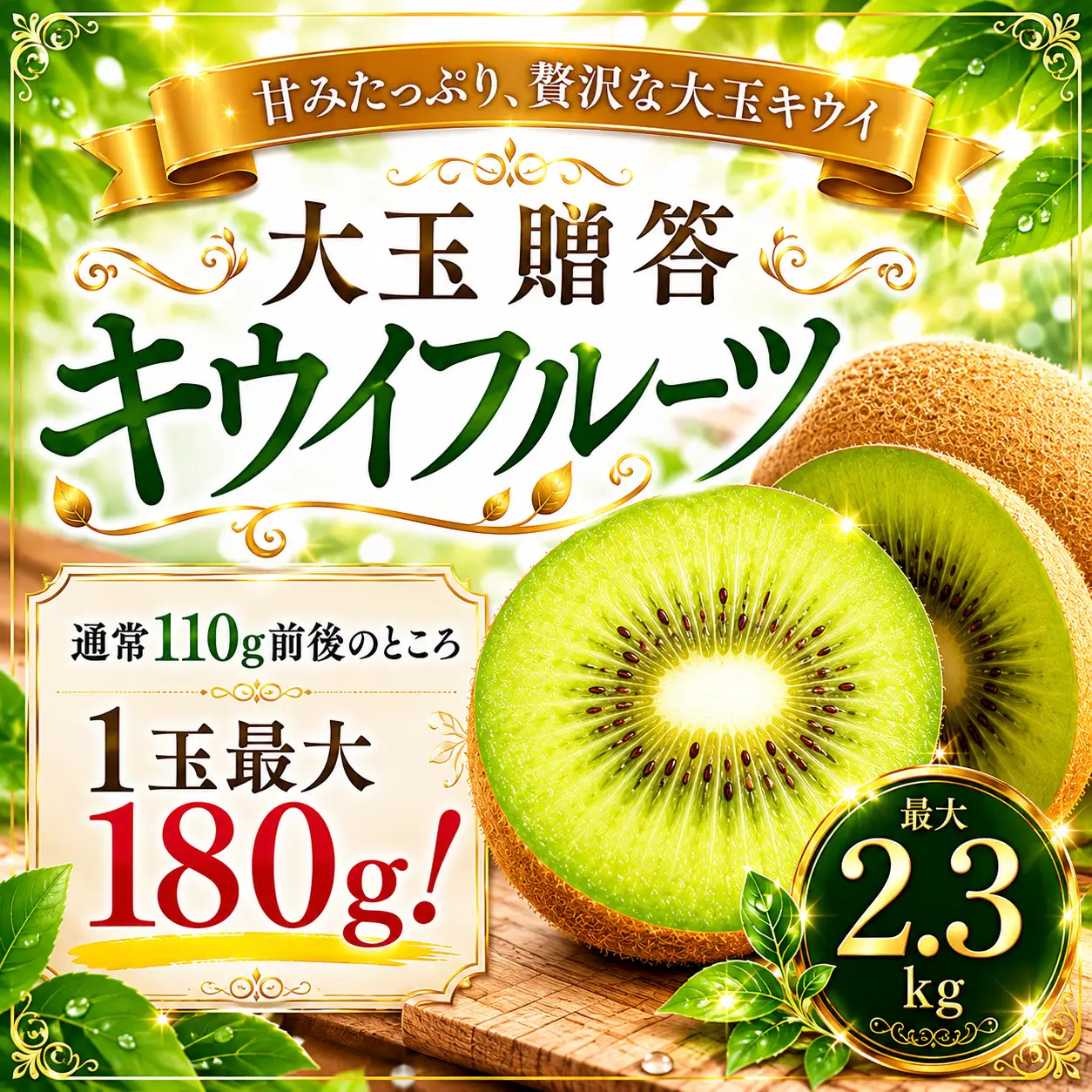 キウイフルーツ 最大 2.3kg 大玉 贈答 キウイフルーツ FGS001