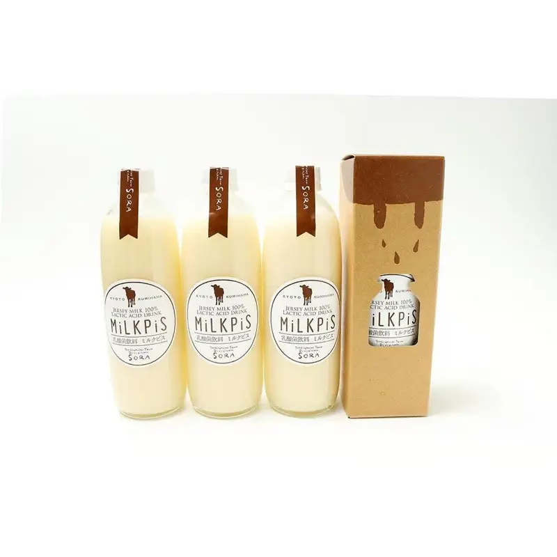 ジャージーミルクピス(500ml×4本セット)化粧箱入 ミルクピス 乳製品 丹後ジャージー牧場 ミルク工房そら ジャージー牛乳の美味しさ広がる 乳酸菌ドリンク 乳酸菌飲料