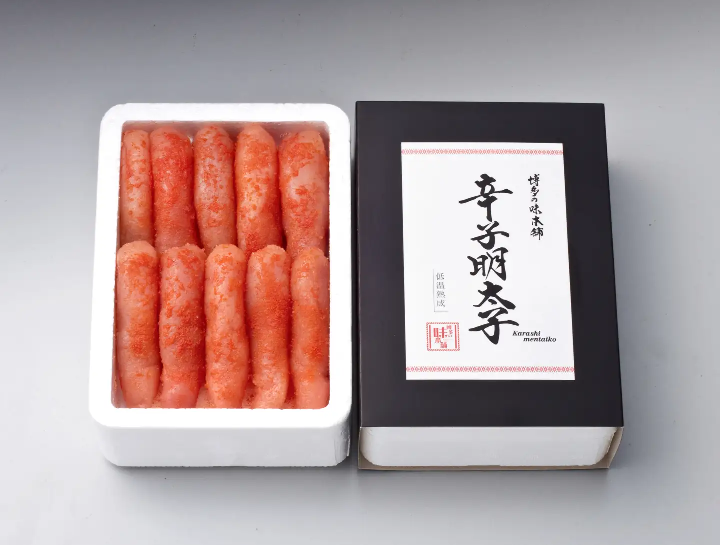博多の味本舗　無着色　厳選辛子明太子1本子　2kg(500g×4箱)