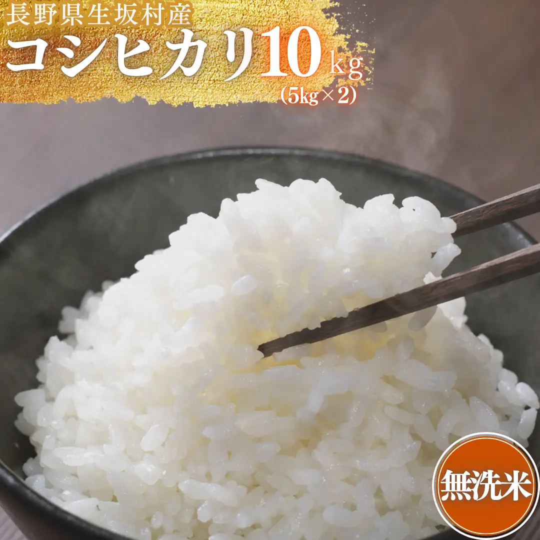 【2026年米 先行予約】コシヒカリ 無洗米 10kg (5kg×2袋)  株式会社野の香 | コシヒカリ