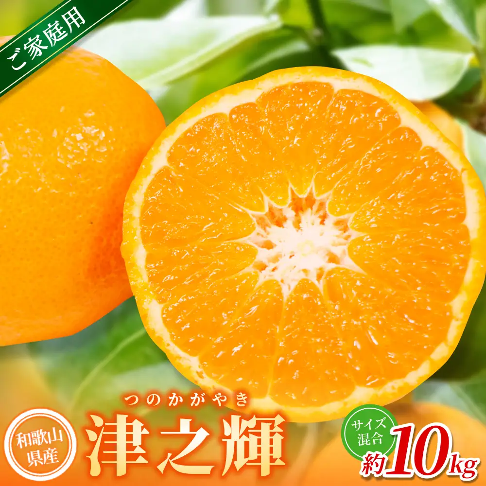 【ご家庭用】 森本農園の手選別 津の輝 約10kg 和歌山県産 サイズ混合 【北海道・沖縄・離島配送不可】【2027年2月上旬～2027年4月中旬頃に順次発送】【BV-mrmt120】