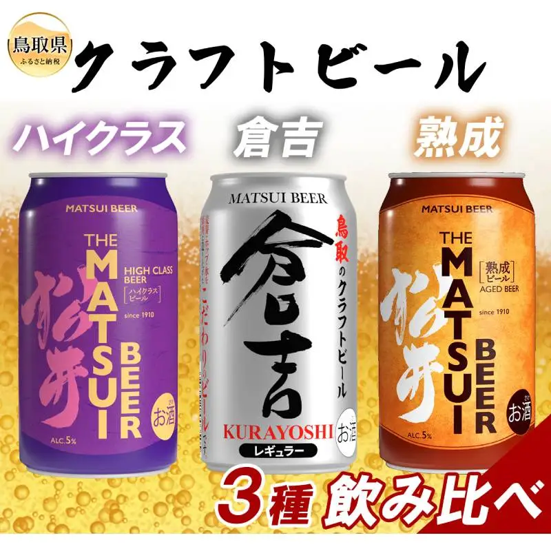 （鳥取・松井酒造）クラフトビール3種　マツイ飲み比べセット_T2600538