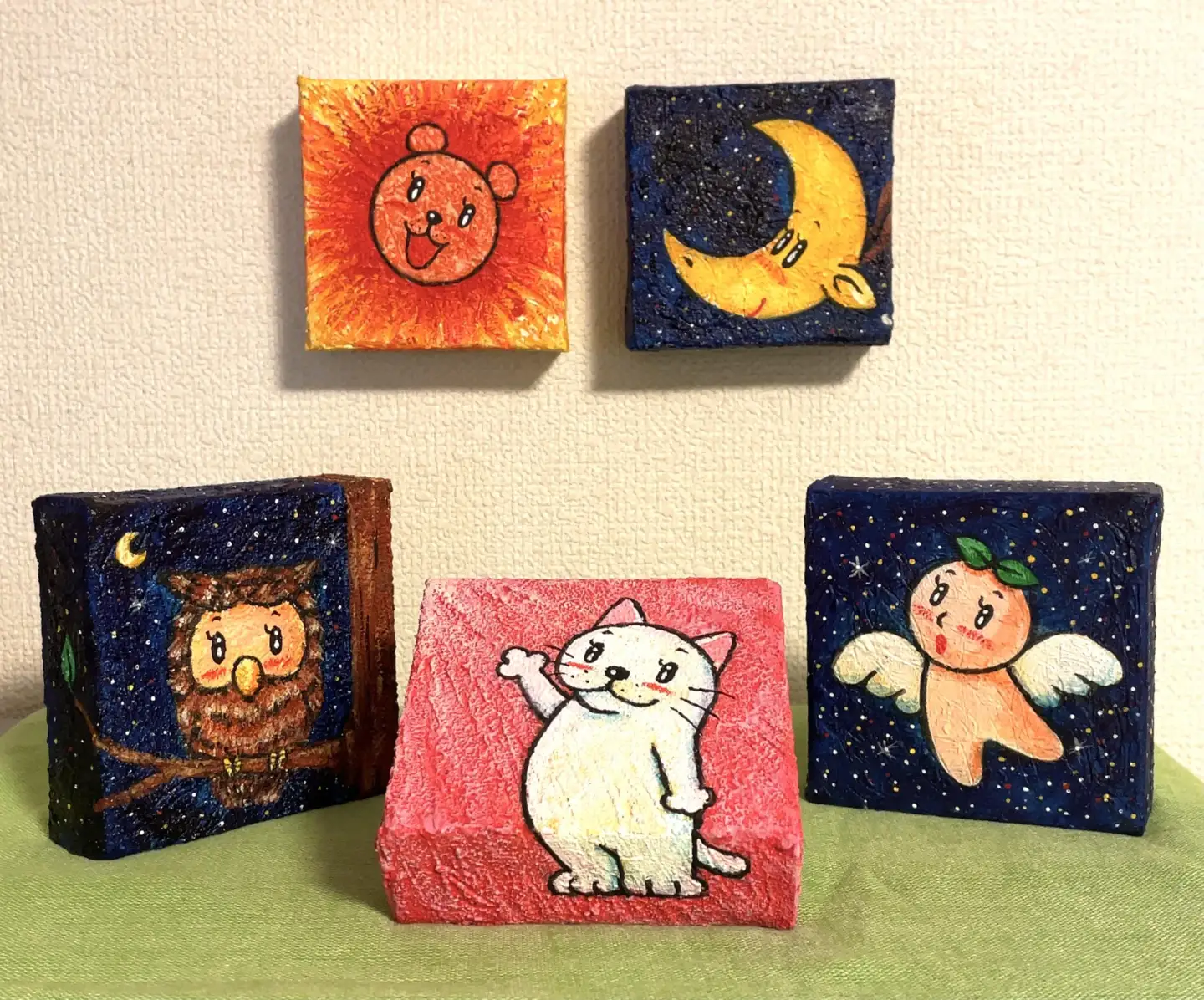 O116 ミニ3Dキャンバス作品【らいおんサン】