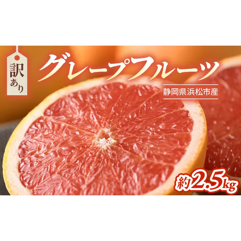 【2027年4月上旬より順次発送】【訳あり】静岡県浜松市産グレープフルーツ 約2.5kg（5～12個） 果物 くだもの フルーツ 果物類 柑橘類 旬のフルーツ 季節の果物 静岡 浜松市