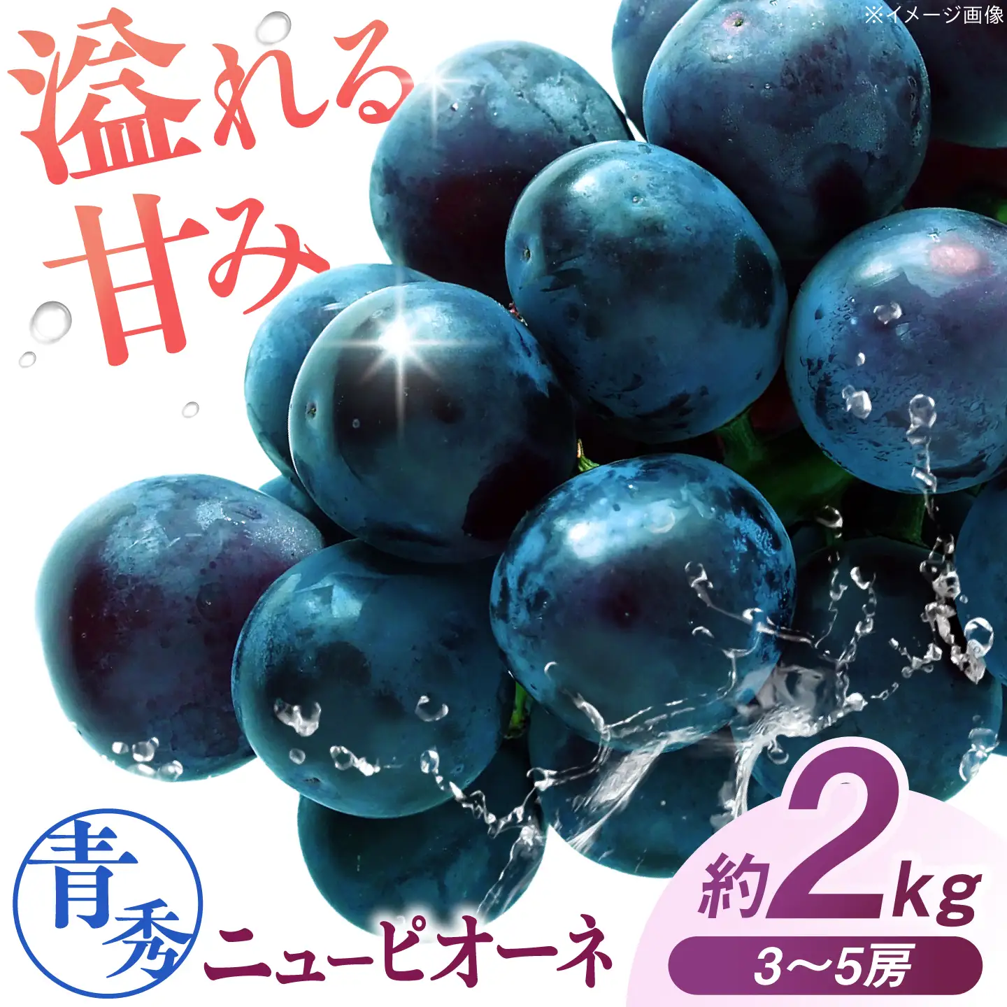 ぶどう ニューピオーネ 青秀 約2kg APCM024 ぶどう