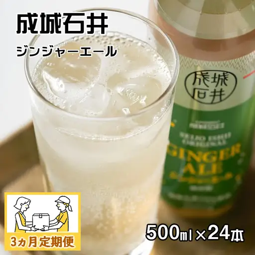 【3ヵ月定期便】成城石井 ジンジャーエール 500ml×24本
