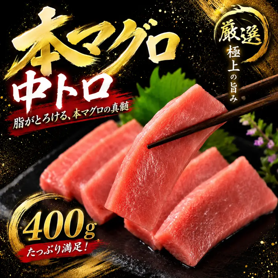 本マグロ 中トロ 400g  まぐろ マグロ刺身