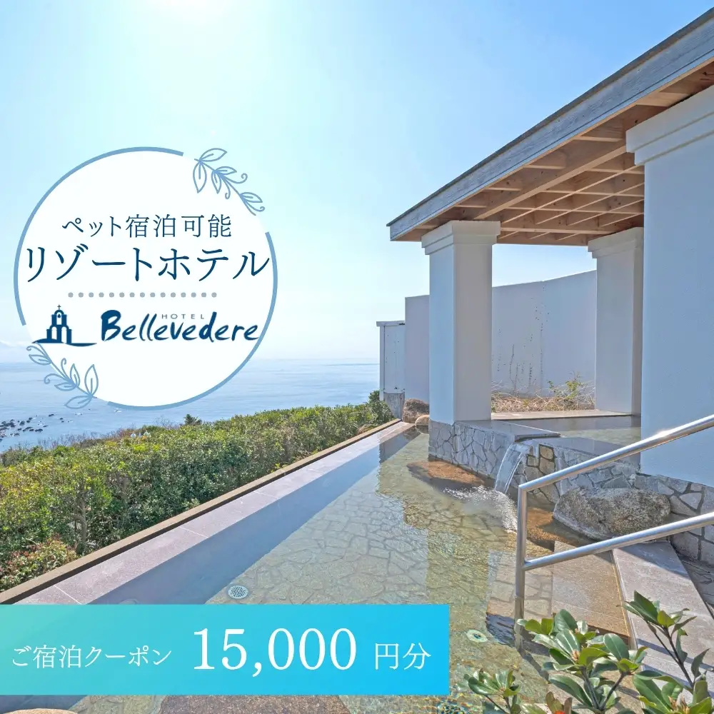 ホテルベルヴェデーレ 宿泊クーポン 15,000円分 宿泊チケット リゾートホテル 和歌山 紀南 南紀 観光【iki109】 