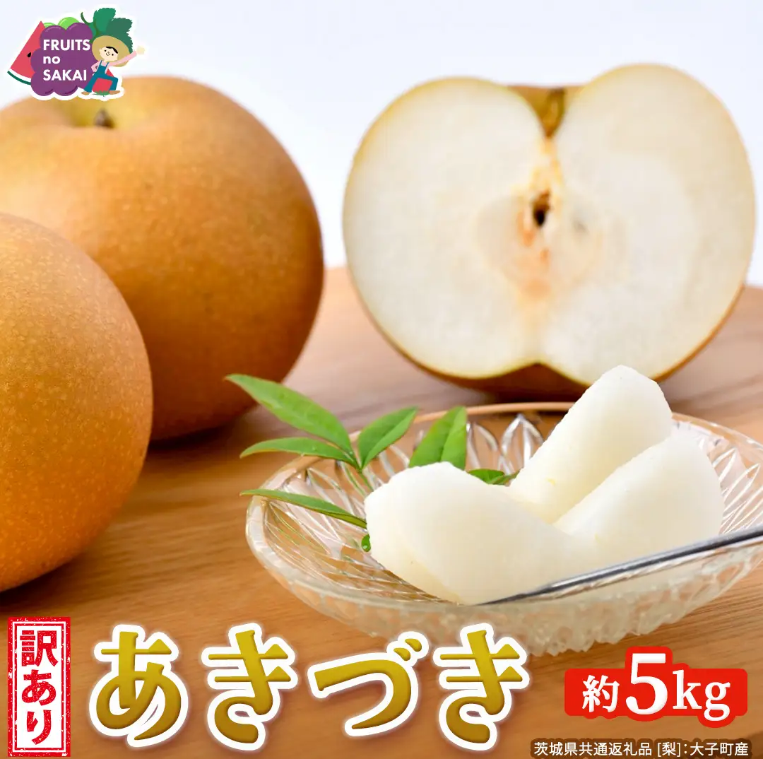 ＜ 訳あり ＞ あきづき 約5kg 【2026年10月より発送開始】（茨城県共通返礼品 [梨]：大子町産）