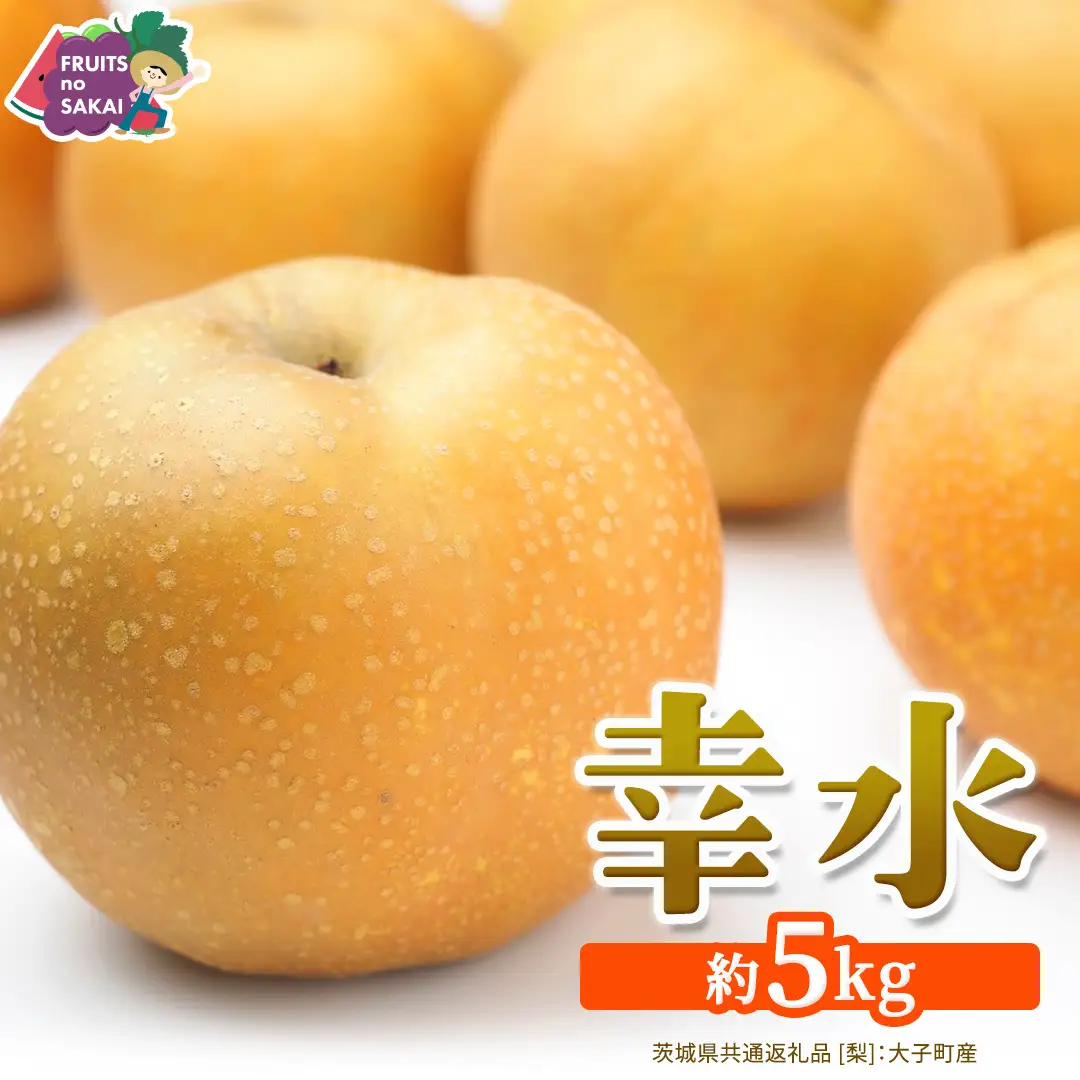 幸水 約5kg【2026年8月より発送開始】（茨城県共通返礼品 [梨]：大子町産）