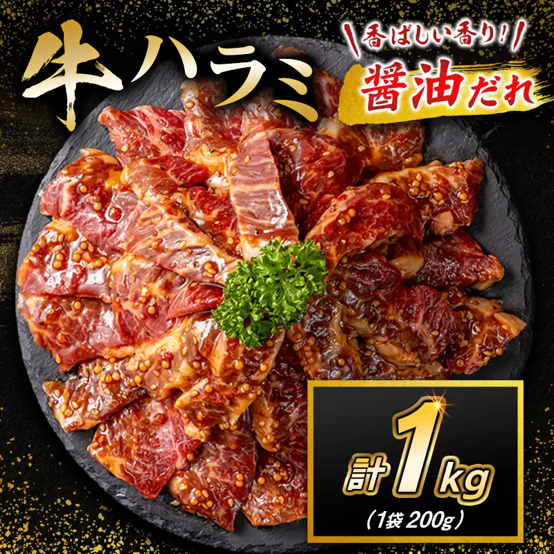 牛 ハラミ 1kg（200g×5袋）