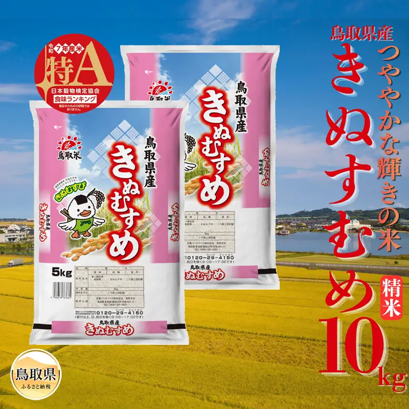 きぬむすめ◇鳥取県産◇精米10kg_T2600517