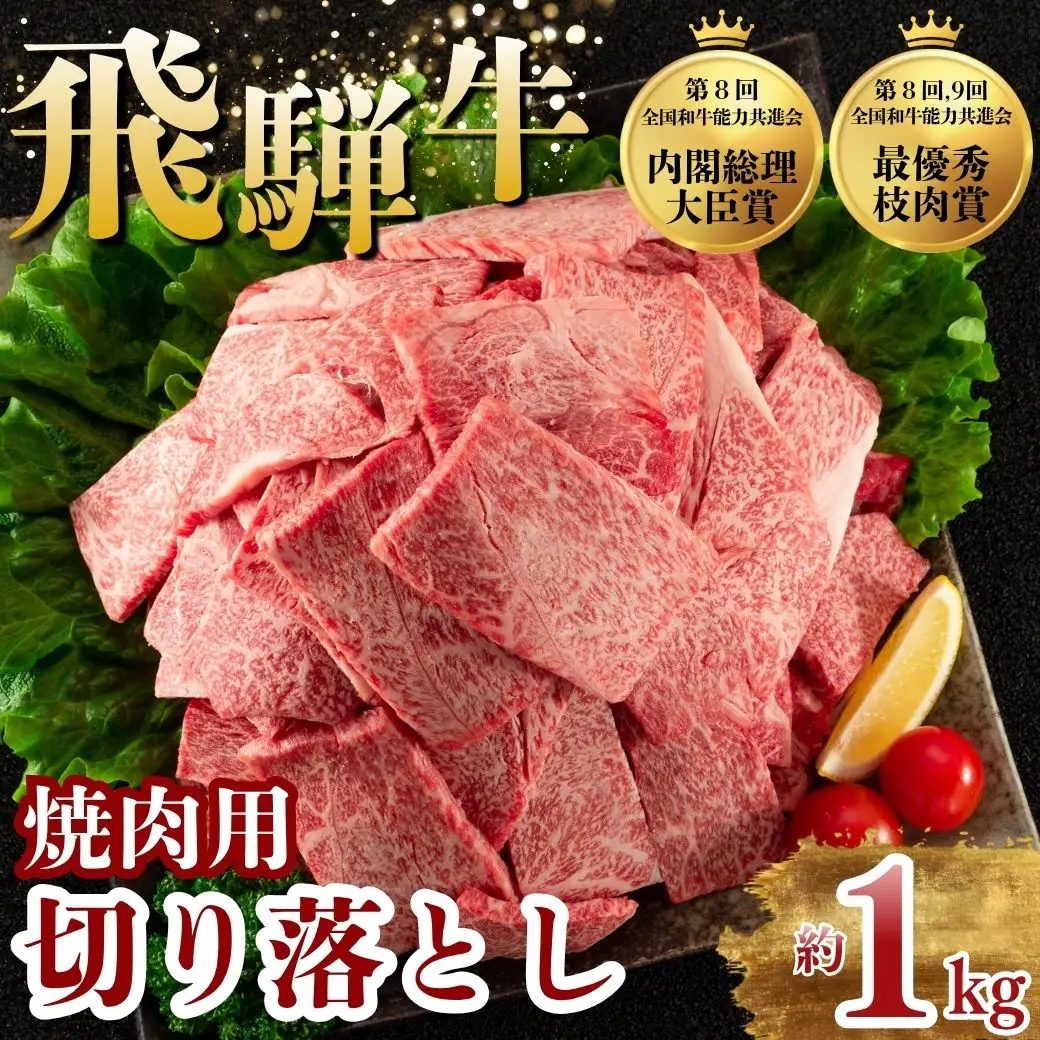 飛騨牛 焼肉 切り落とし 1kg
