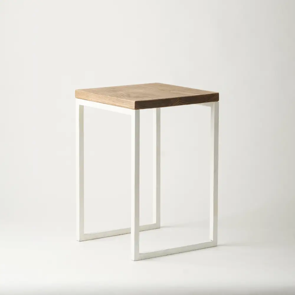 マキヅ家具 槙塚鉄工所 Mashikaku stool 白