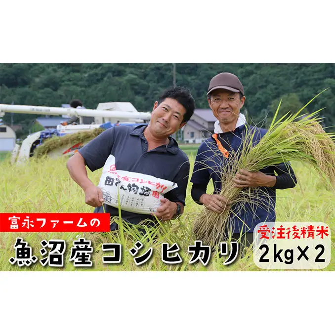 令和8年産 先行予約 「田でん物語」魚沼産コシヒカリ（精米）4kg（2kg×2） お米 白米 ご飯 ブランド米 銘柄米 精米したて 新潟県産 直送 主食 炭水化物 