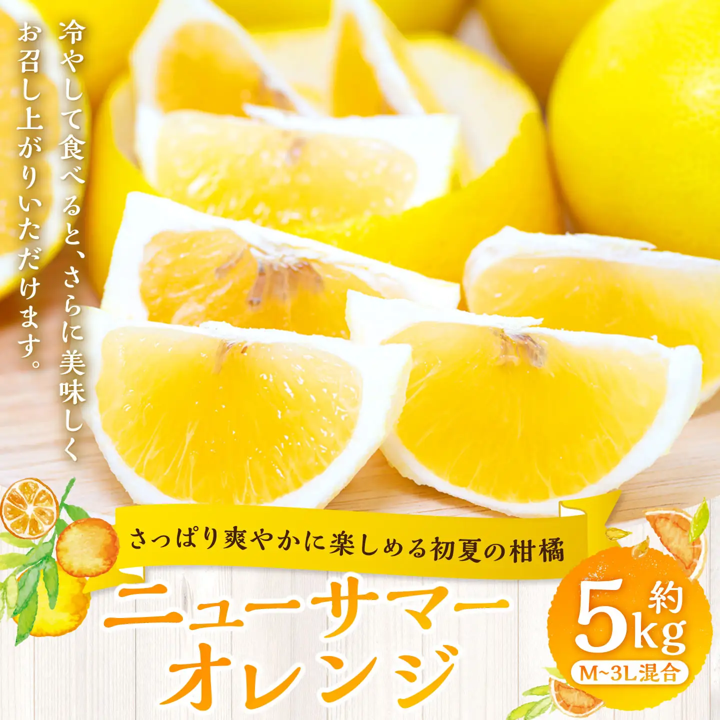 【 さっぱり爽やかに楽しめる初夏の柑橘 】 ニューサマーオレンジ 約5kg オレンジ おれんじ 柑橘 柑橘系 柑橘類 みかん ミカン くだもの 果物 フルーツ 果実 果汁 果肉 国産 愛媛県産 【 2027年4月上旬～5月下旬発送予定 】 ( 1067 )