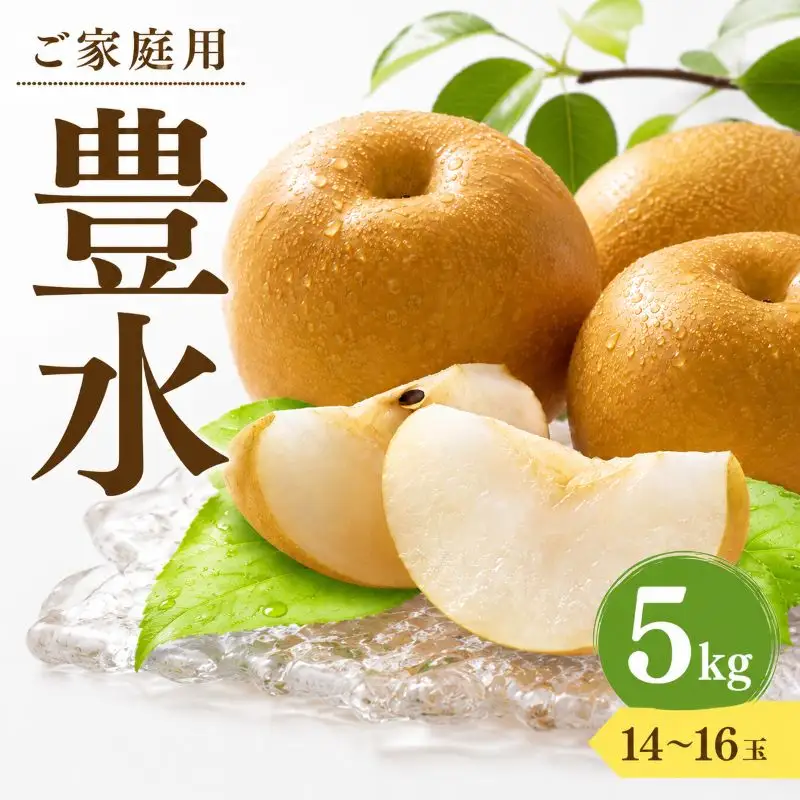 豊水 梨 ご家庭用 約5kg (14～16玉) 豊水