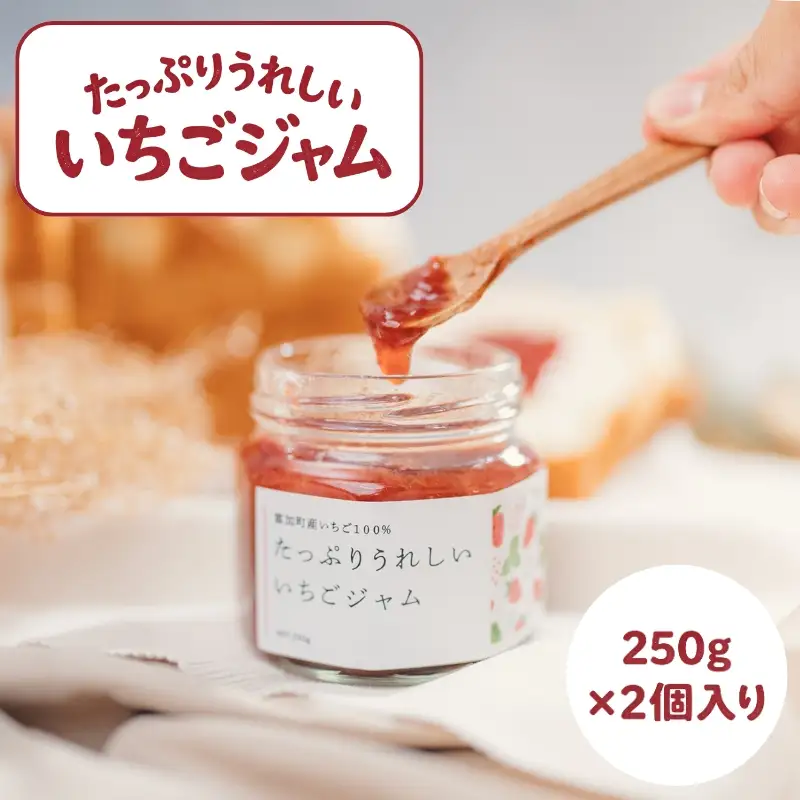 【7021】たっぷりうれしいいちごジャム　250g×2個入り