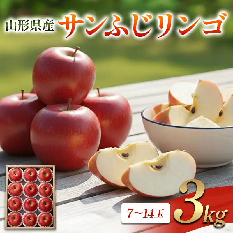 山形県産 サンふじリンゴ 3kg FSY-2847 | 山形県（県庁） | ふるさと