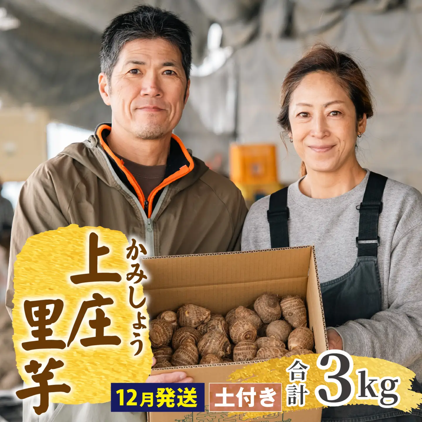 【先行予約】【12月発送】日本の美味い里芋！秋の味覚 上庄里芋 3kg