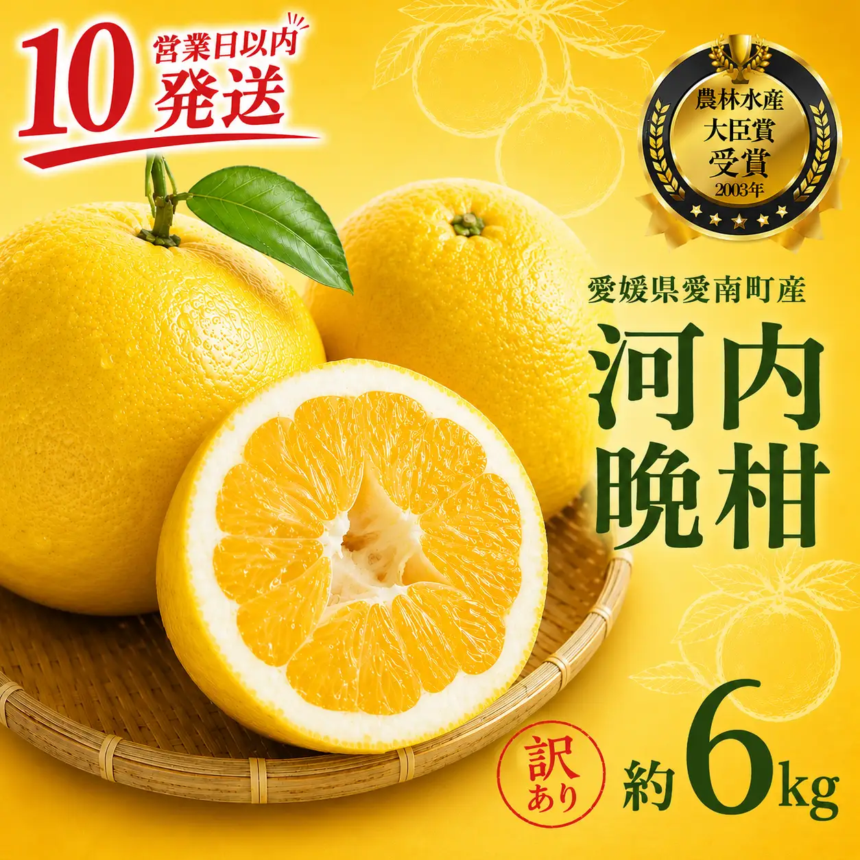 河内晩柑 樹齢 25年以上 5kg