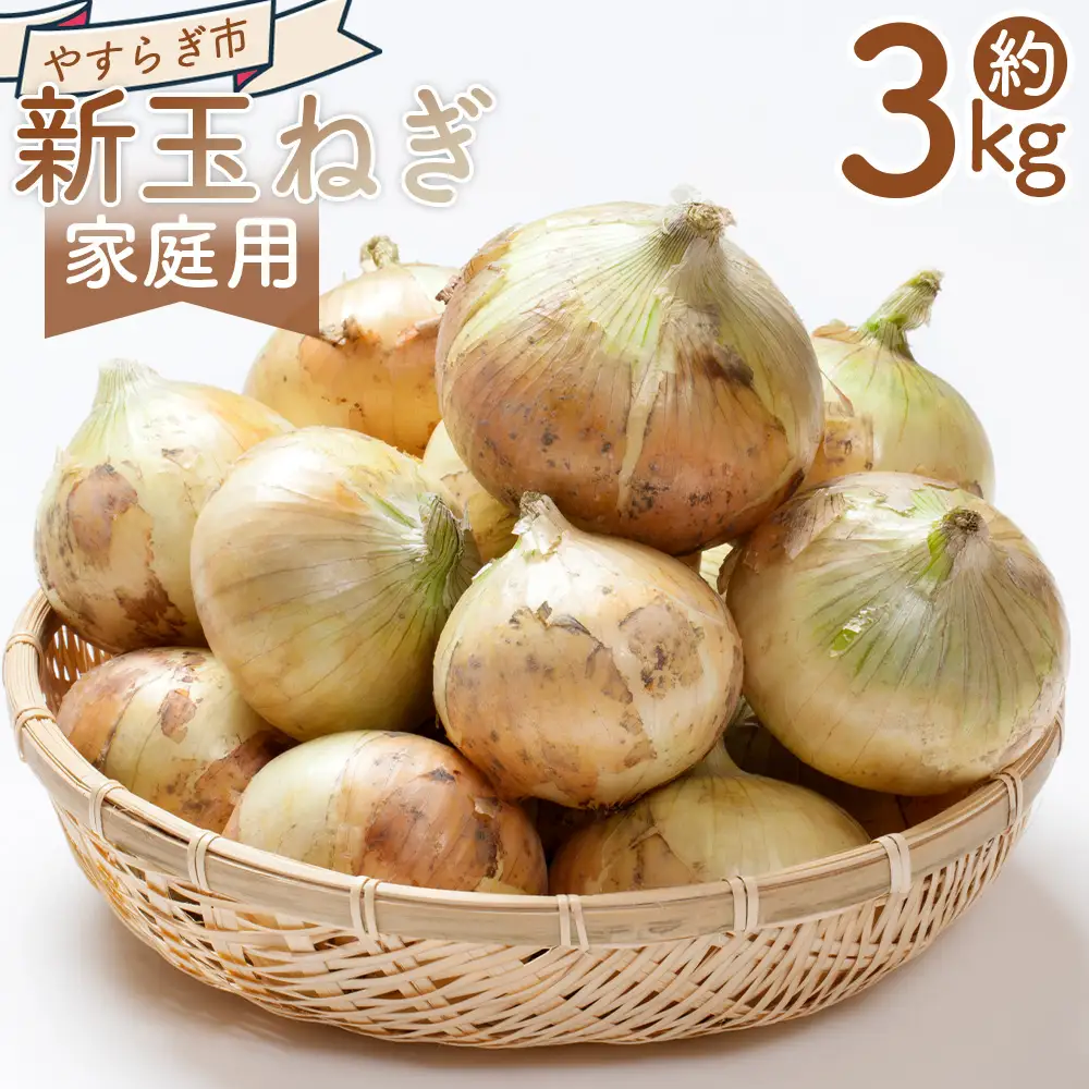 【先行予約】 新玉ねぎ ３ｋｇ 家庭用 yr-0121