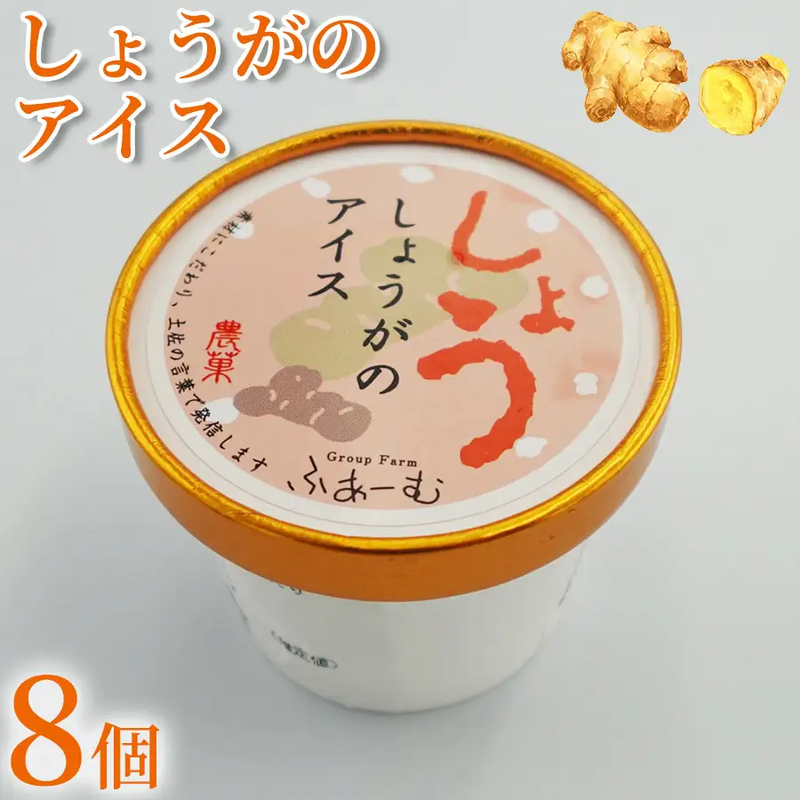 しょうがのアイス  8個 アイスクリーム [アイス]