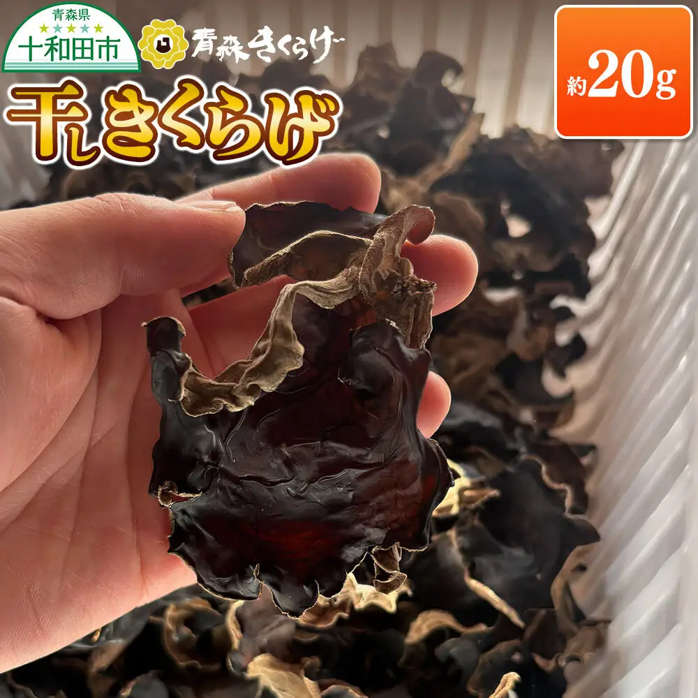 青森きくらげ（天日乾燥干しキクラゲ）約20g×1袋 十和田市産