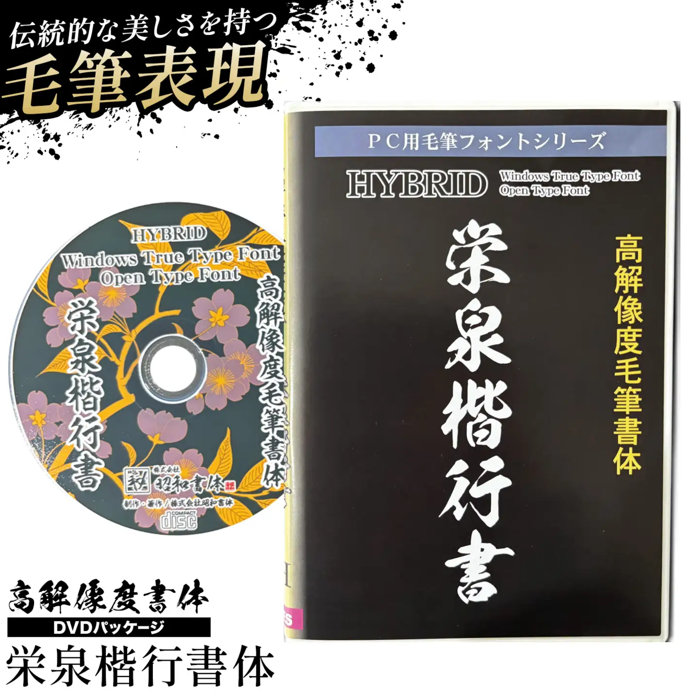 高解像度書体 栄泉楷行書体 《30日以内に出荷予定(土日祝除く)》