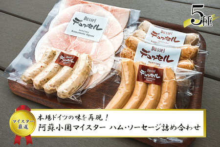 【デュッセル】先行予約 令和9年1月出荷 手作りハム ソーセージ 5種 おまかせ詰め合わせ チューリンガーグリル チーズグリラー コッホシケン クラカウアー ソーセージ 先行予約 熊本 阿蘇 小国町 わいた 山川 マイスター 職人 ドイツ 本場の手法