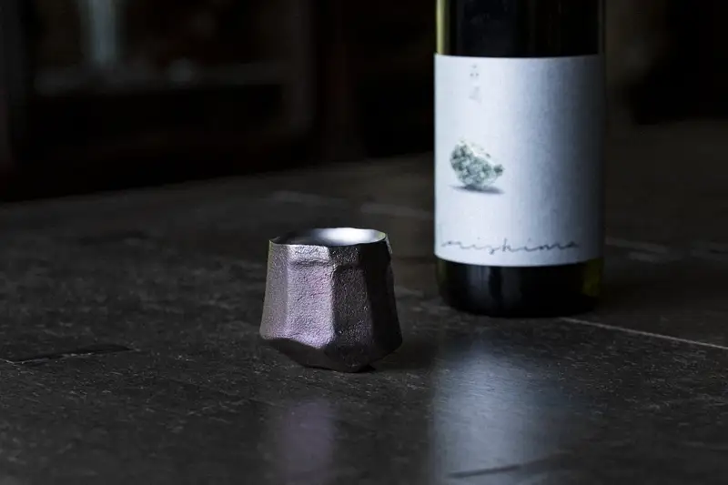 “ hikiZAN ”Premium Titanium Sake Vessel 2nd model【 日本酒 酒器 茨城県 日立市 】