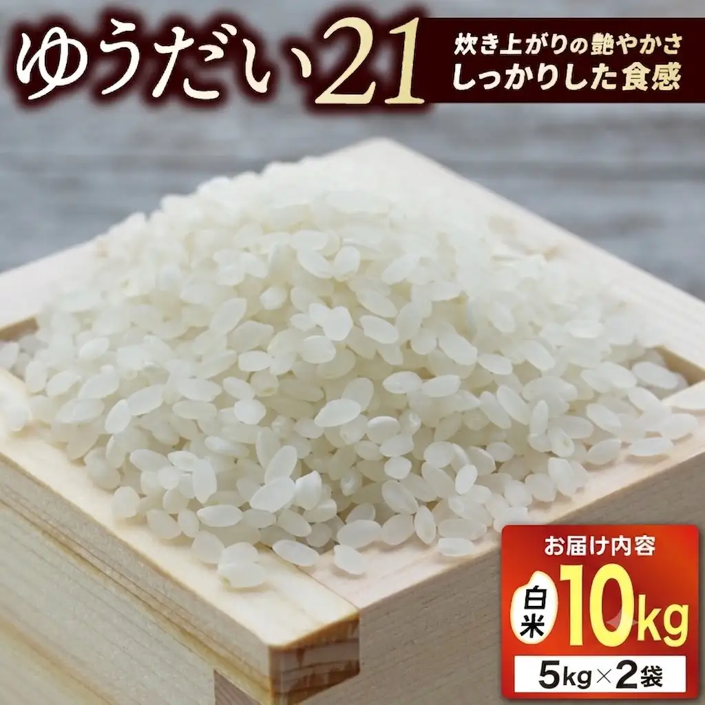 ＼先行予約・山﨑観光農園のお米／　ゆうだい21　白米10kg（AU048）
