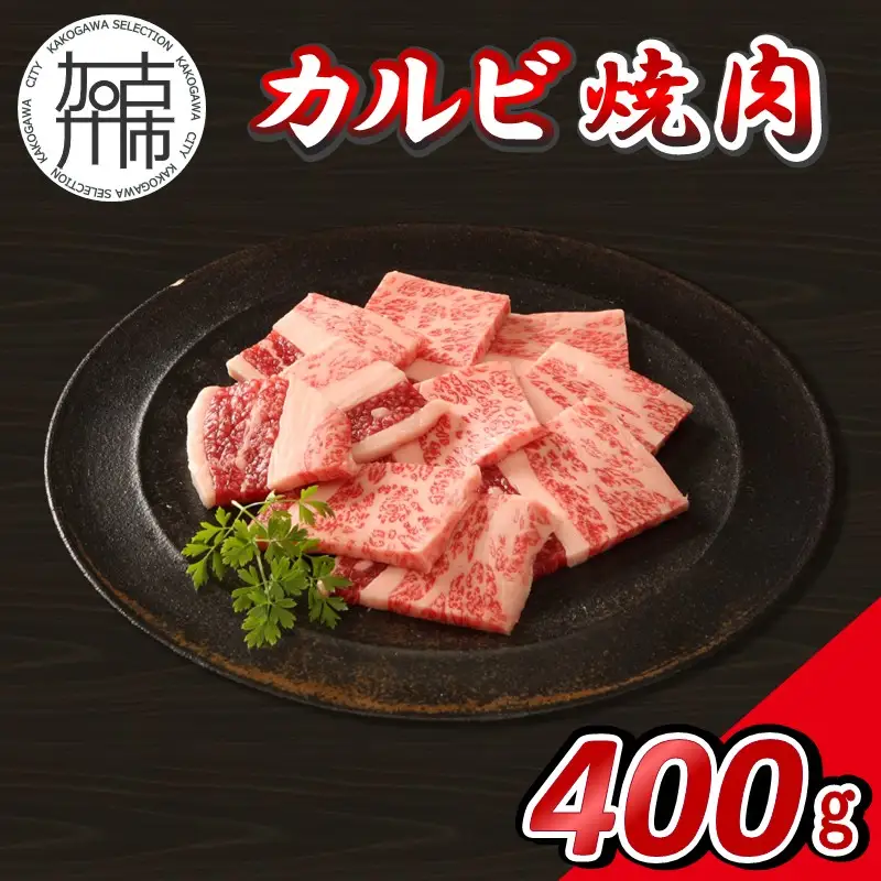 【14営業日以内に発送】神戸牛カルビ焼肉 400g(200g×2)【2501A16906】