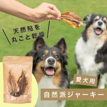 【犬用おやつ】天然鮎を丸ごと!清流・高津川の 《鮎ジャーキー》(3尾入り・添加物不使用)【1762174】