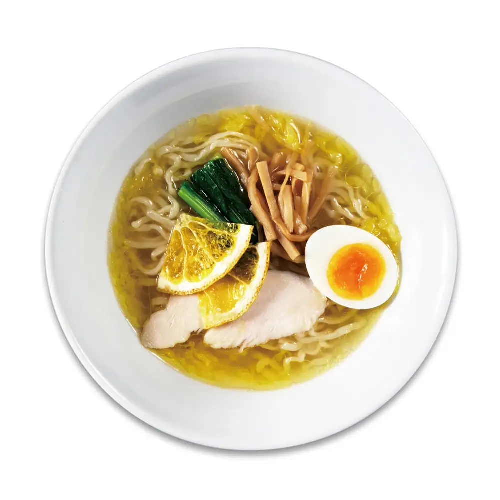 甘夏×むなかた鶏が全開の『甘夏香る塩ラーメン』3食セット【鷹羽屋】_HA1979 ラーメン 塩 むなかた鶏 甘夏 福岡県宗像市 宗像市 福岡 宗像